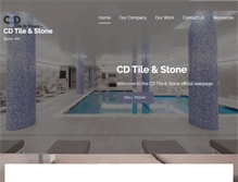 Tablet Screenshot of cdtileandstone.com